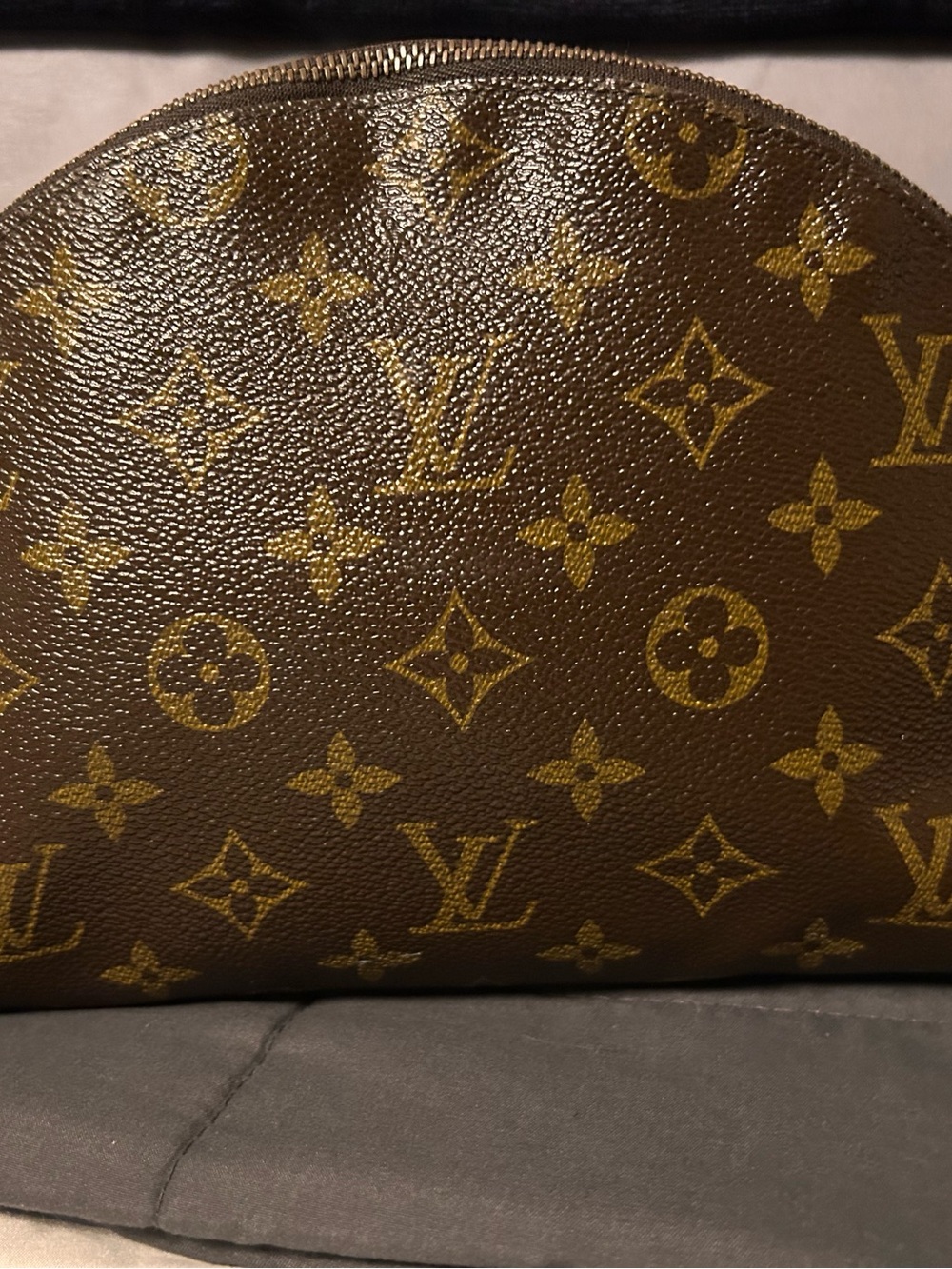 Louis Vuitton Monogram Dome Pouch in Brown and Tan - Picture 2 of 6